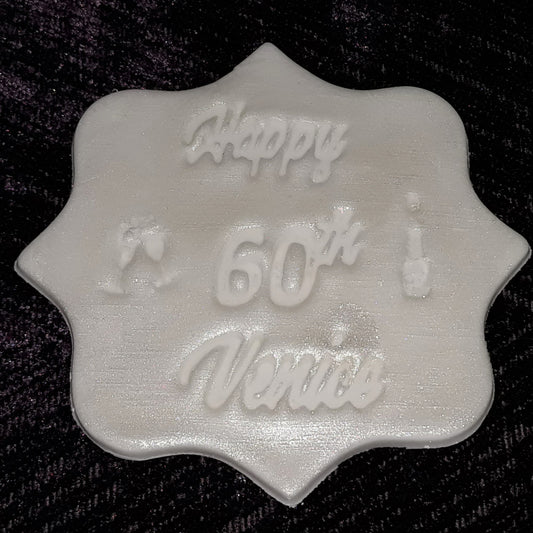 Custom 60th Birthday plaque